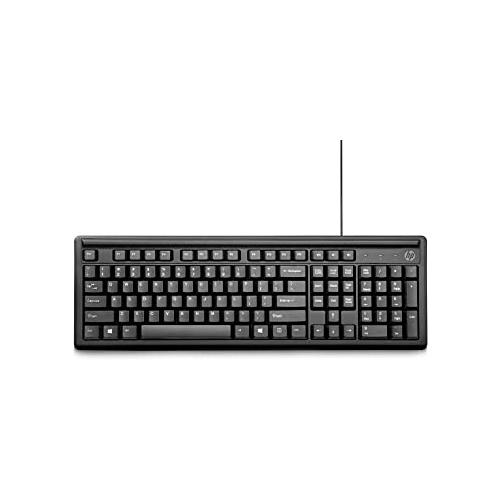 HP 100 Wired USB Desktop Keyboard Black price in hyderabad, telangana, nellore, vizag, bangalore