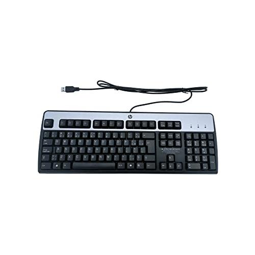 HP Keyboard 0316 Wired USB Desktop Keyboard Silver and Black  price in hyderabad, telangana, nellore, vizag, bangalore