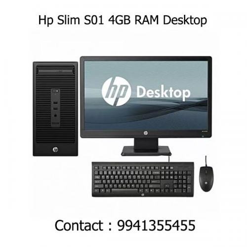 HP Slim S01 4GB RAM Desktop price in hyderabad, telangana, nellore, vizag, bangalore